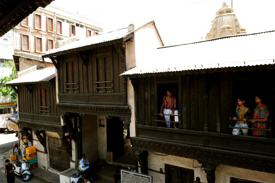 An old house with wood carvings in the walled city
