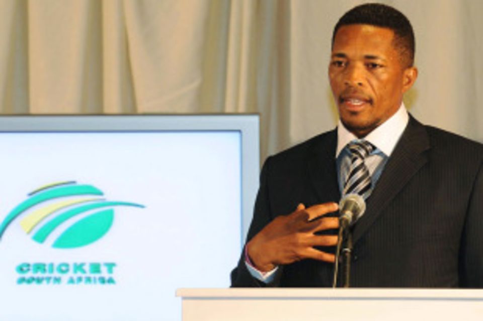 Makhaya Ntini was the first of five black players to play Tests for South Africa