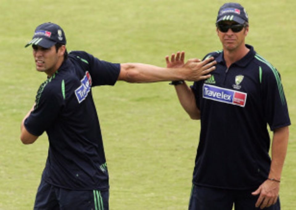 "From what I saw on TV he looked like he was bowling consistently. He probably needs to make sure things are working out of his wrist as best as they can," Troy Cooley says of Mitchell Johnson