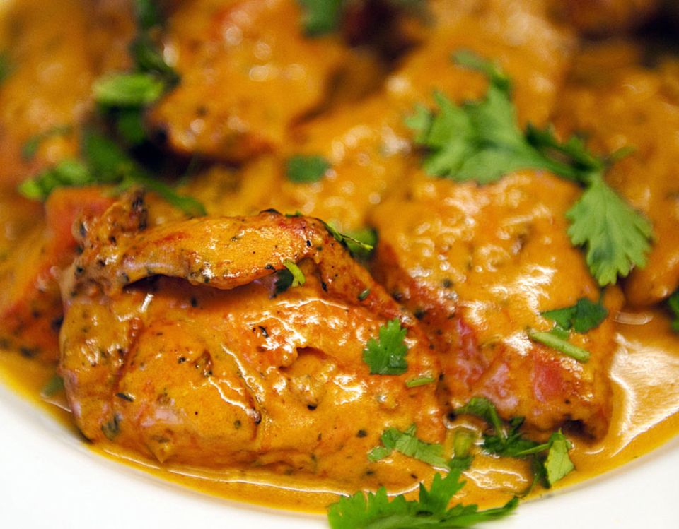 The famous chicken tikka masala