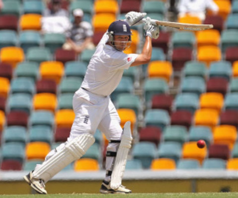 Jonathan Trott was the fifth centurion in this match, a feat that has never happened in previous Tests at the Gabba