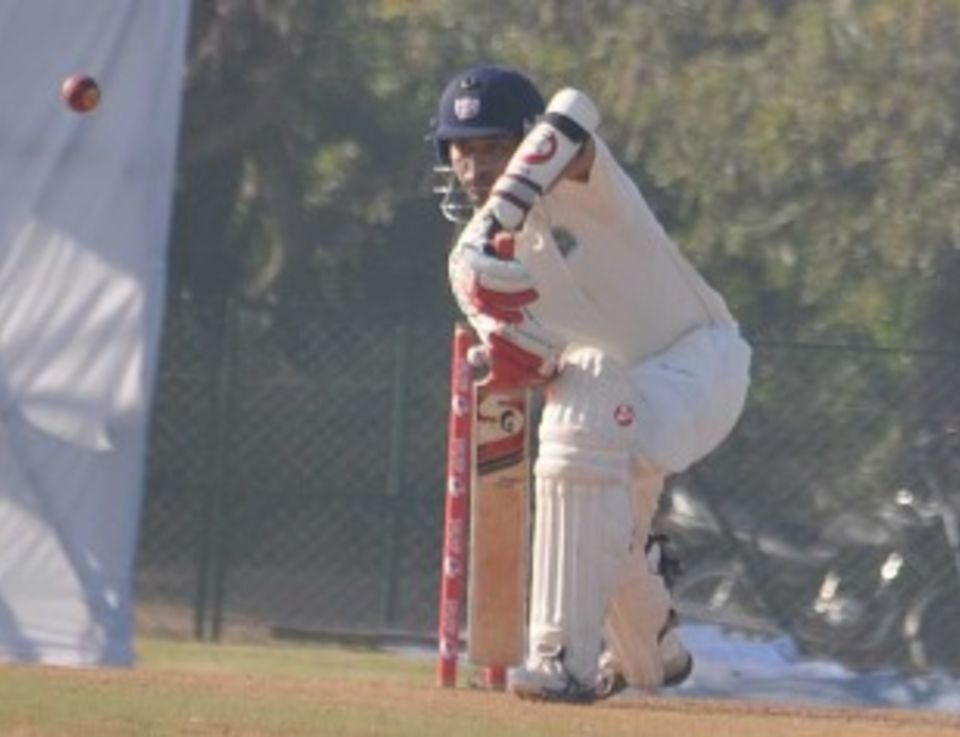 The run out was the only drama in Vineet Saxena's obdurate innings