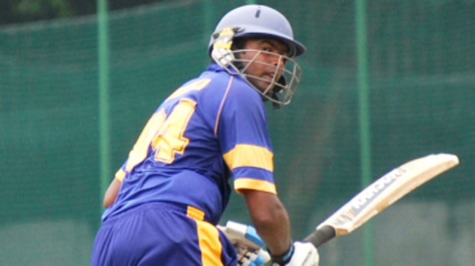 Bhanuka Rajapaksa clips into the leg side on his way to a hundred