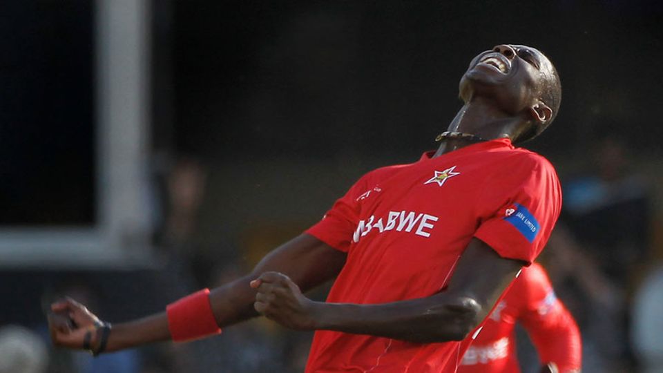 File photo - Chris Mpofu set in motion a stunning comeback from Zimbabwe with two wickets in the 27th over
