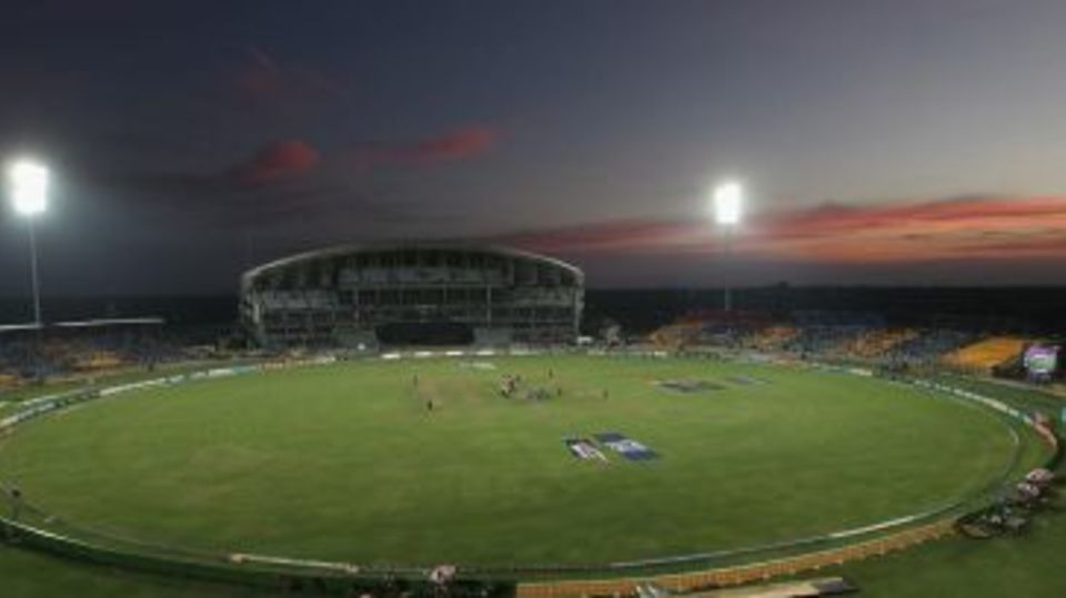 A general view of the Hambantota stadium