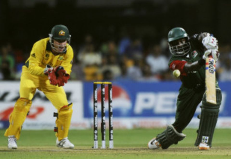 Collins Obuya scored 98 not out in Kenya's World Cup tie against Australia