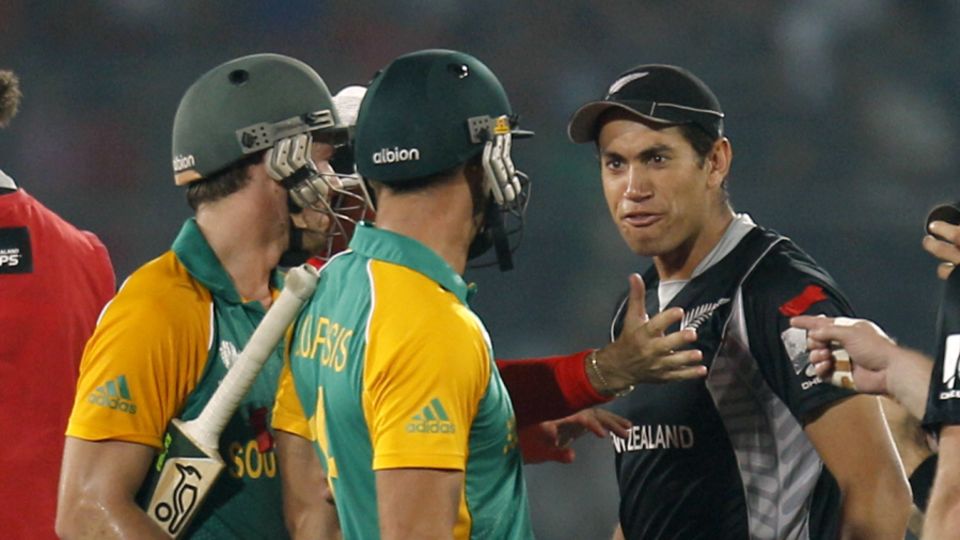 Tempers flared as wickets fell