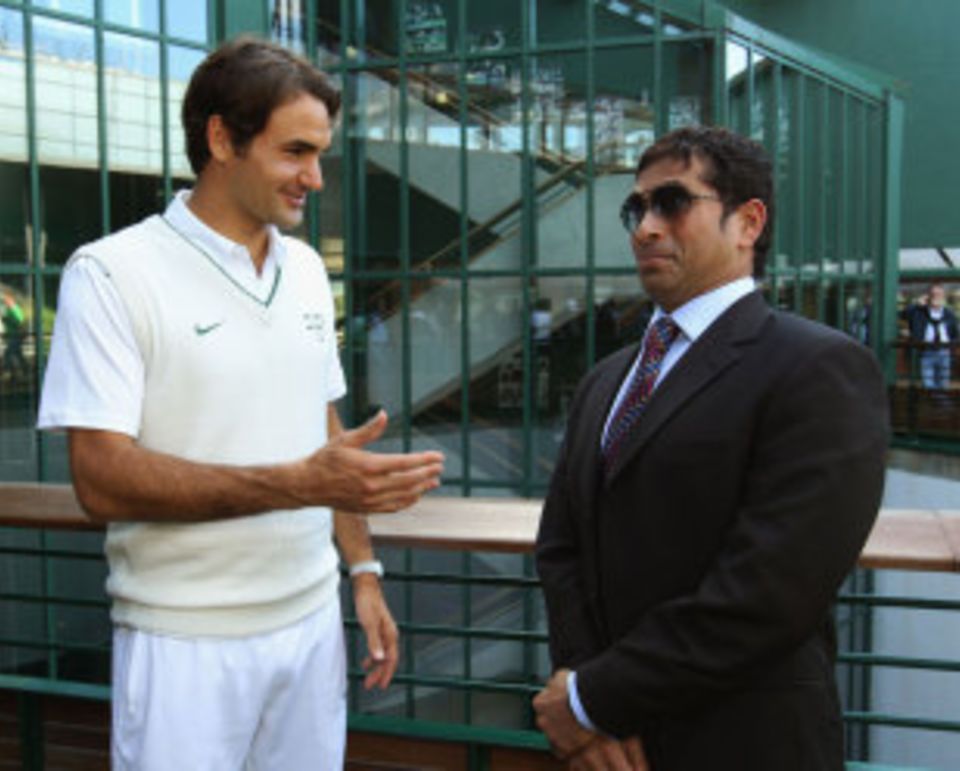 Roger Federer, a cricket fan who has also played a bit at Wimbledon