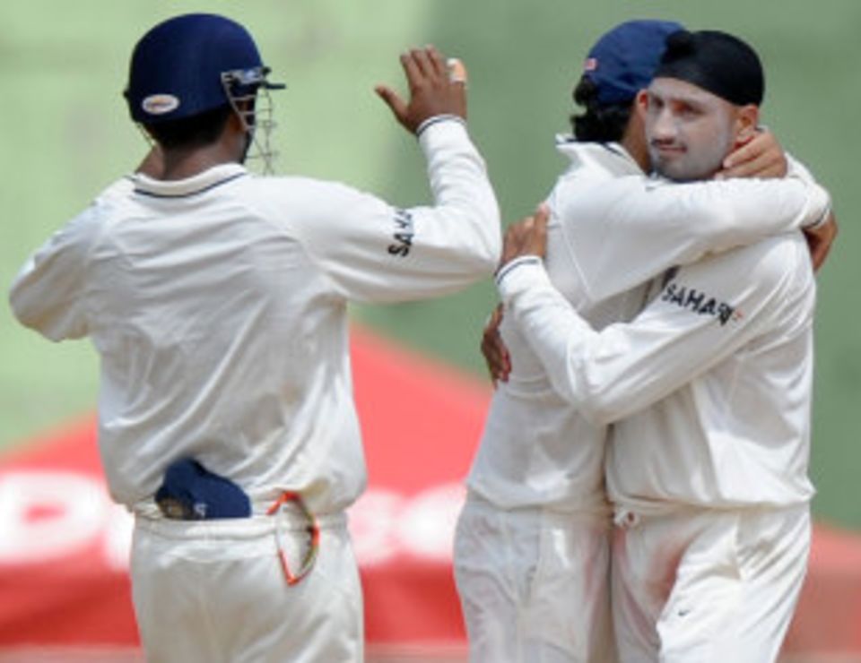 It took him until the last match of the series, but Harbhajan Singh has reached 400 Test wickets