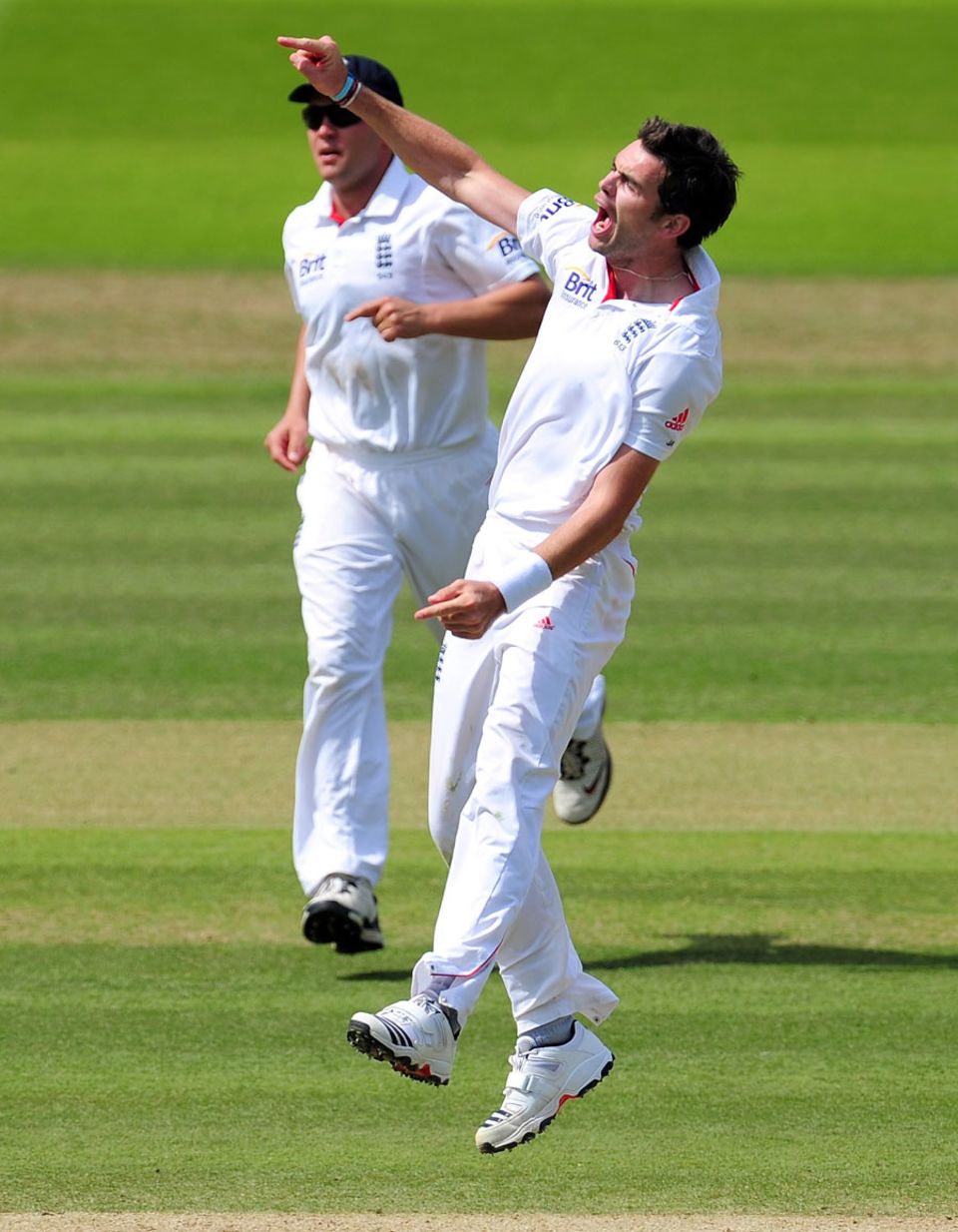 James Anderson is overjoyed after removing Sachin Tendulkar