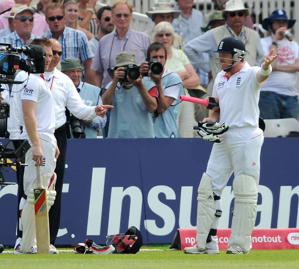Ian Bell was out in the Trent Bridge Test against India in 2011... until he wasn't