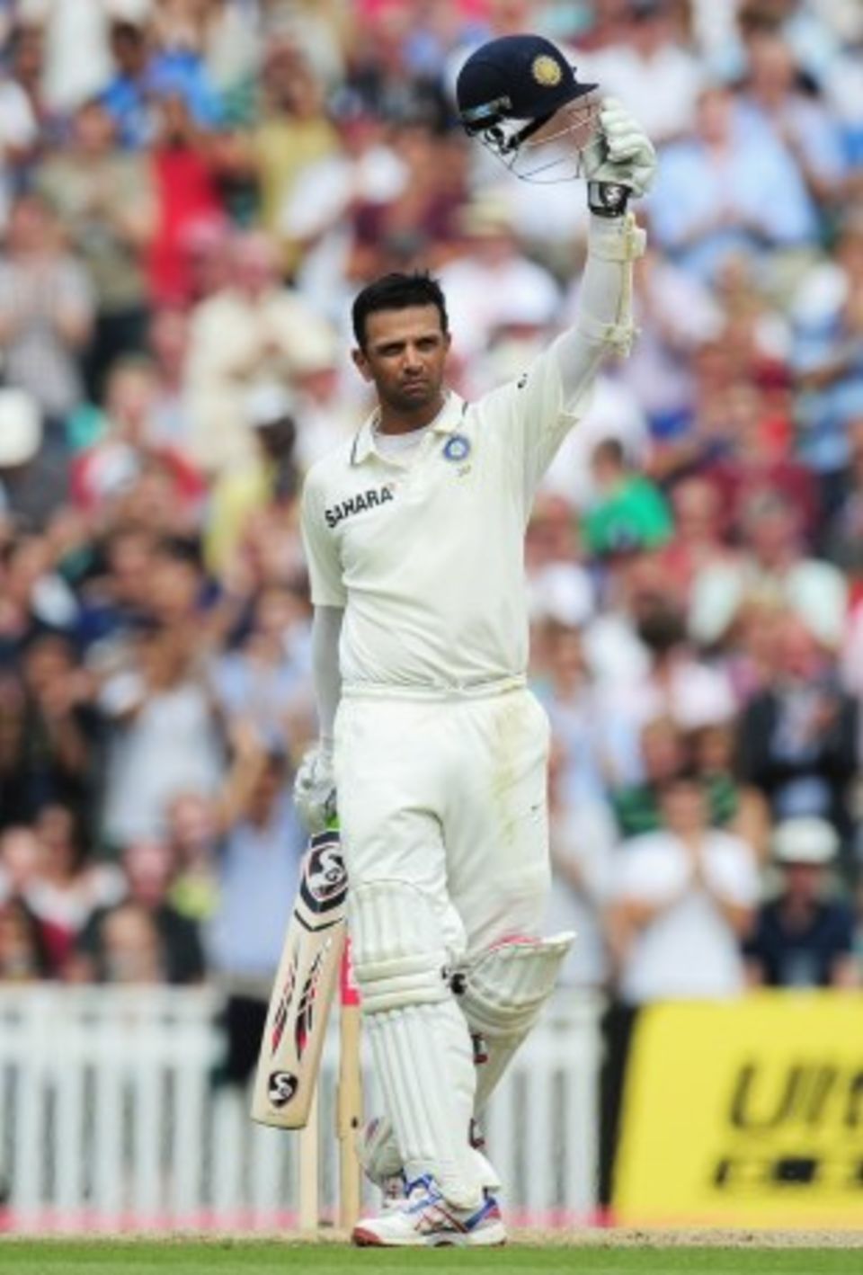 Rahul Dravid carried his bat through the first innings and straight into the follow-on, to give India a chance of saving the fourth Test