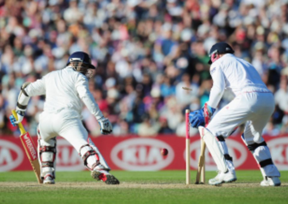 Sehwag's dismissal on day four at The Oval tells the story of the gap between the two sides