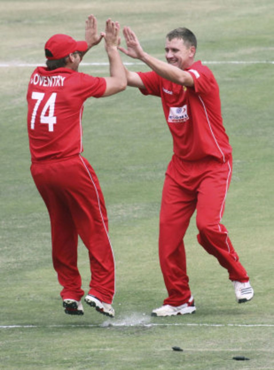 Charles Coventry pulled off a catch and a run out, but the rest of the Zimbabwe side struggled in the field