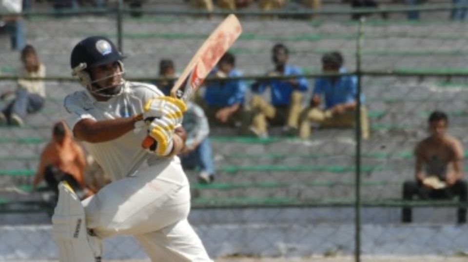 Rashmi Parida sweeps during his 85