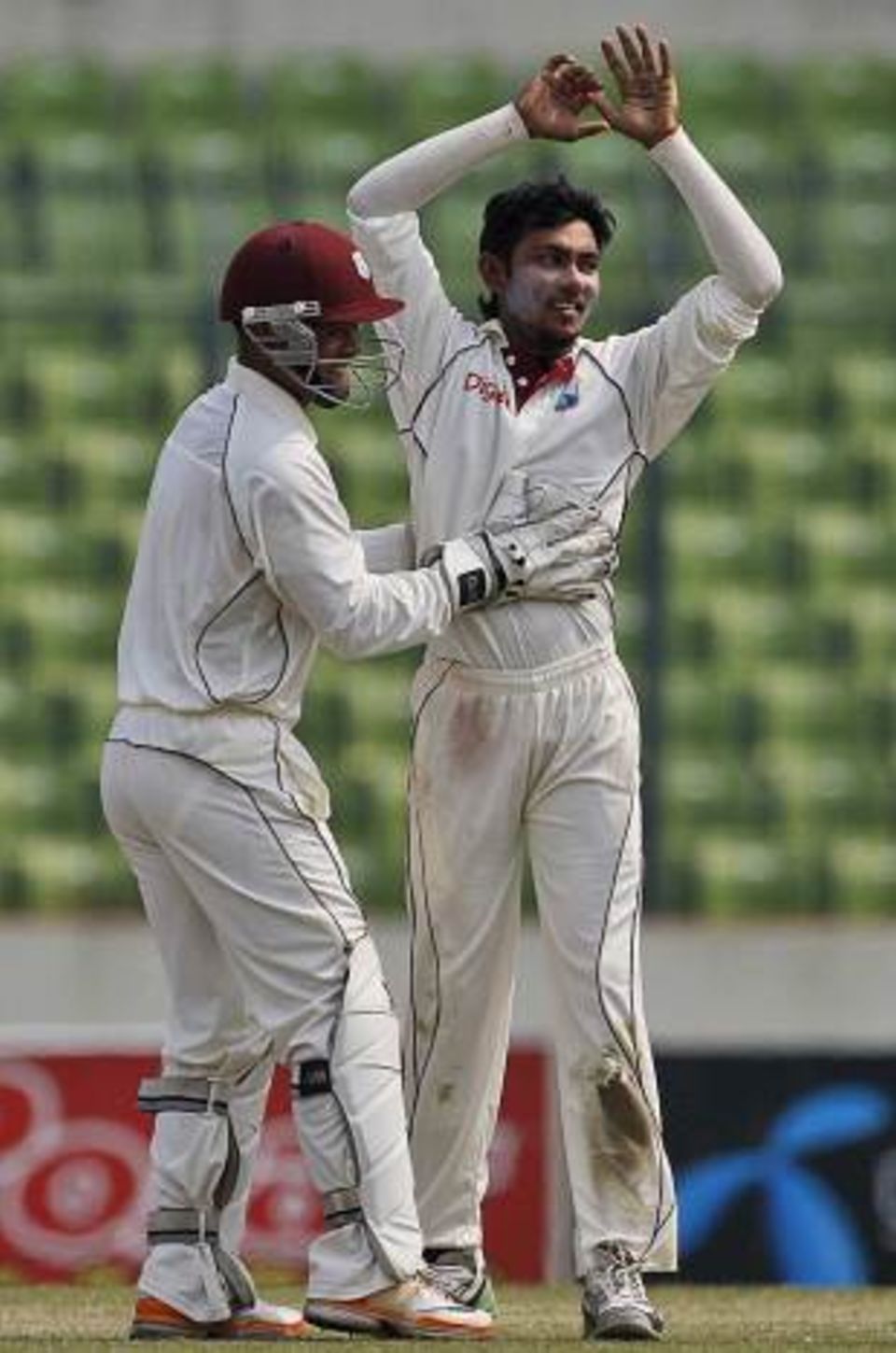 Devendra Bishoo seems to be growing comfortable with his role in the team at the game's highest level