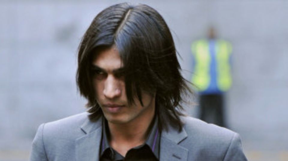 Mohammad Amir arrives for his sentencing process