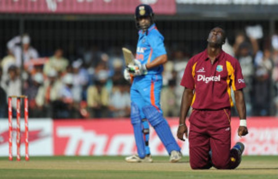 Andre Russell is disappointed after dropping Gautam Gambhir