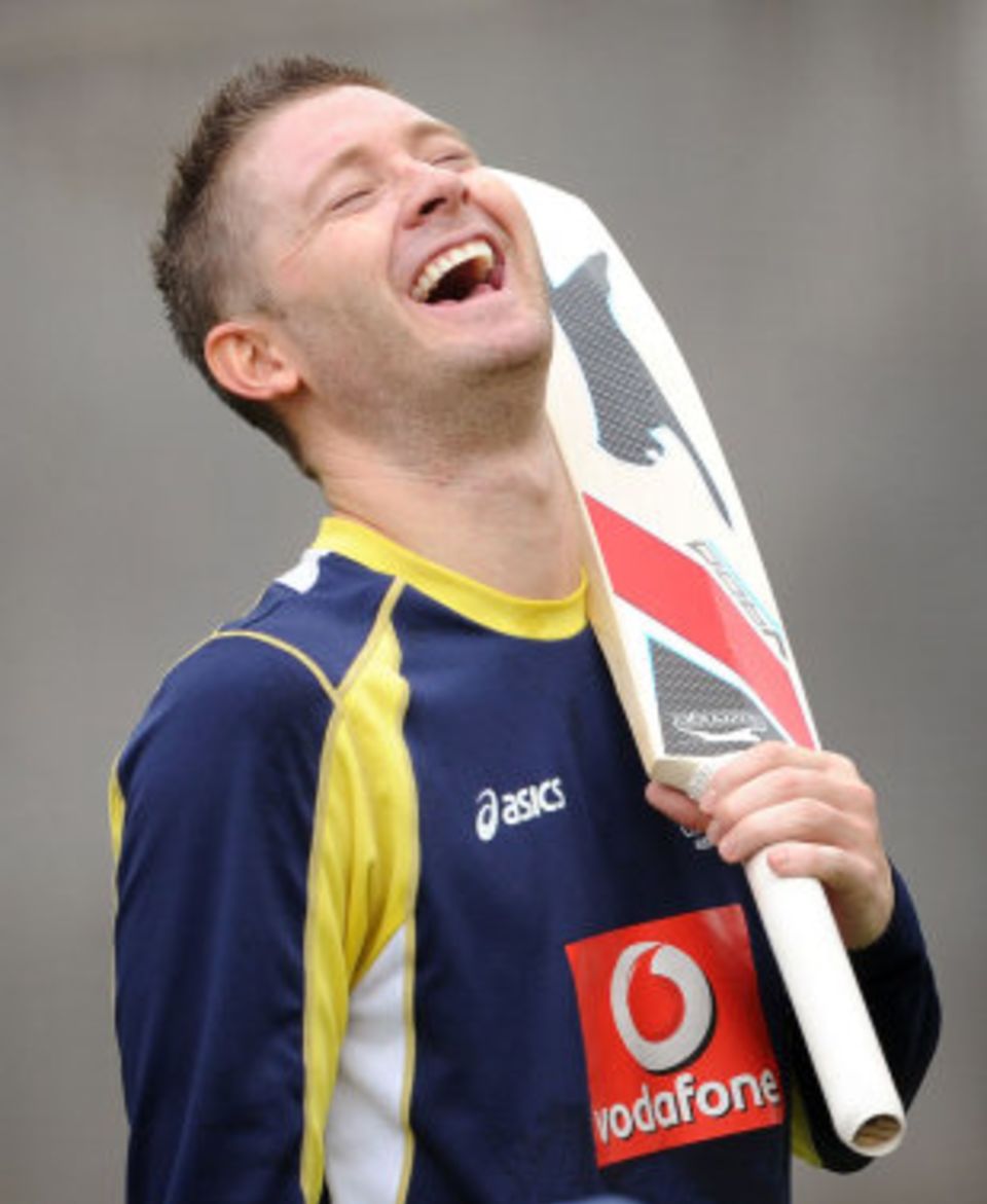 Will Michael Clarke still be smiling at the end of the series?