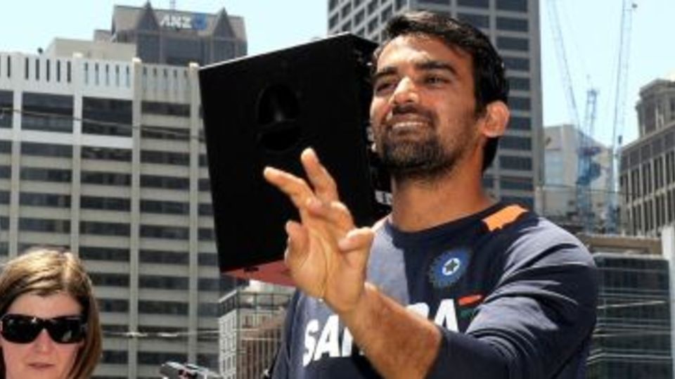 Zaheer Khan at a fan event in Melbourne