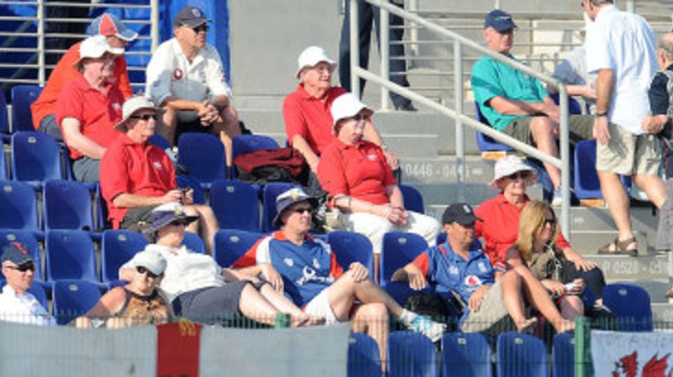 England fans at the Sheikh Zayed Stadium
