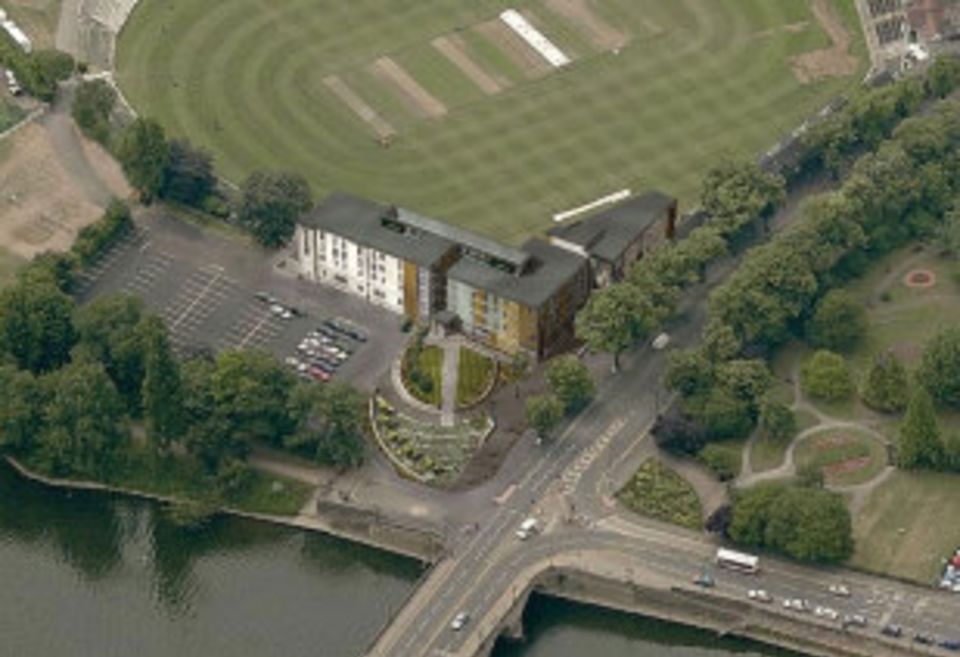 The hotel will be developed on the corner of the New Road end of the ground