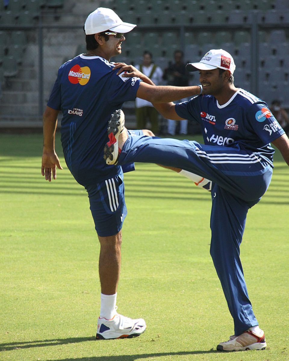 RP Singh and Ambati Rayudu train for Mumbai Indians