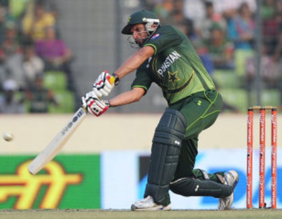Shahid Afridi, who came up with an all-round display, now has the most match awards among Pakistan players