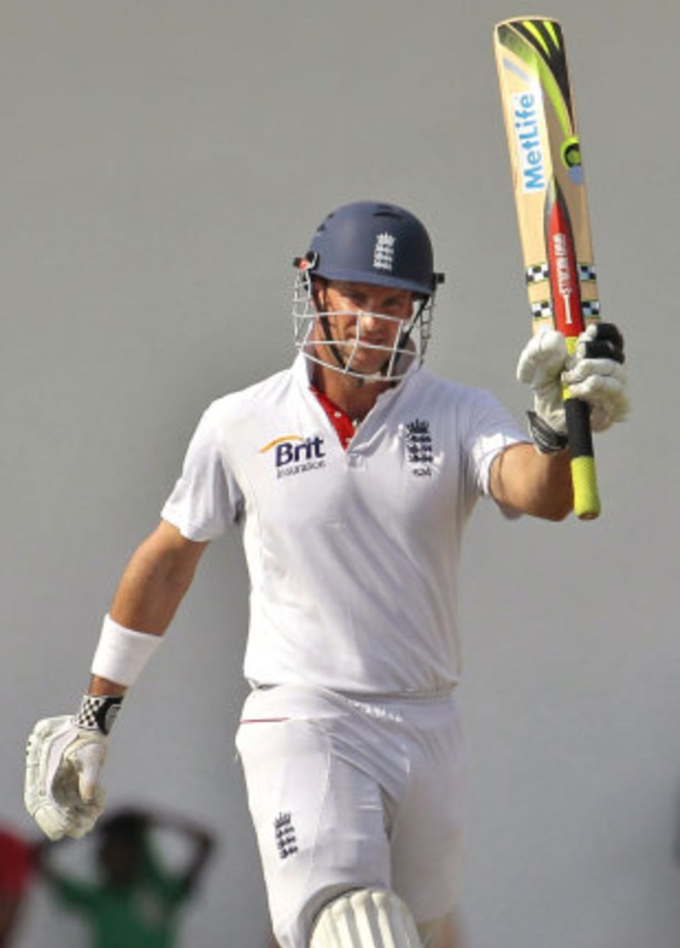 Andrew Strauss made 61 as part of his 14th century partnership with Alastair Cook