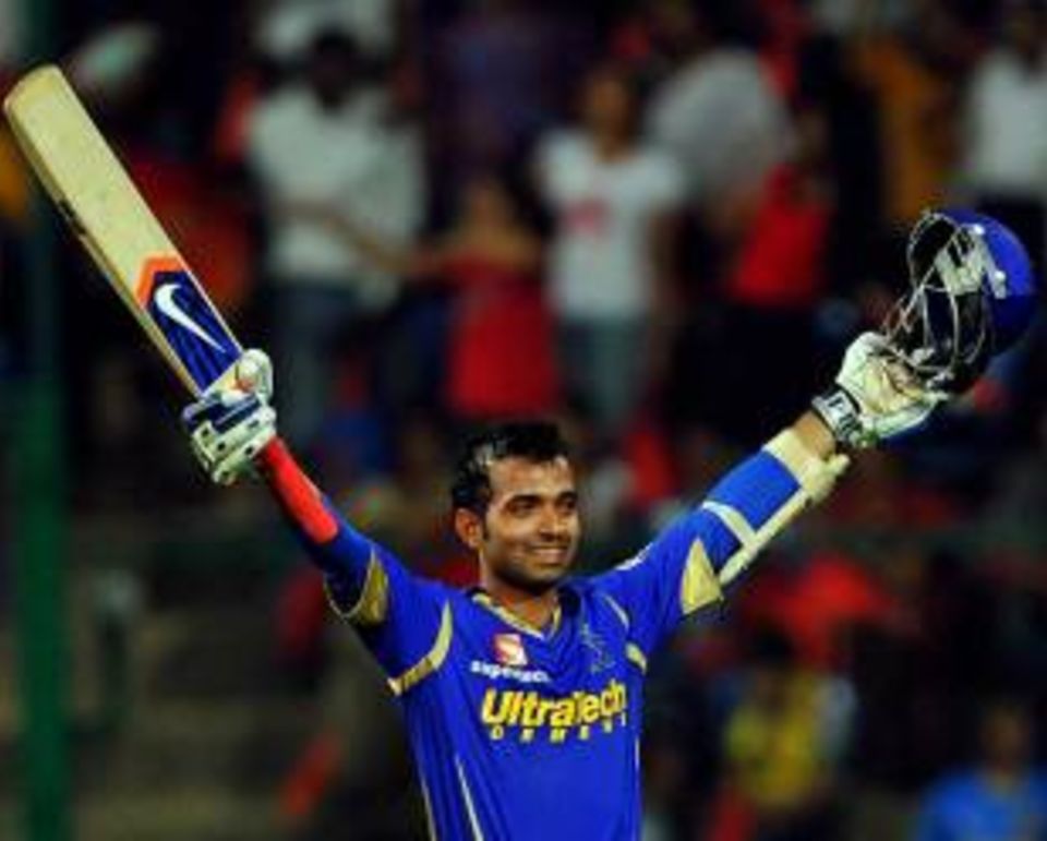 Ajinkya Rahane figures twice in the list of top-ten batting performances in this season's IPL