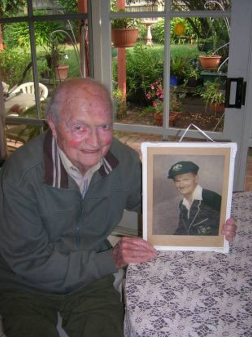 The way we were: Maddocks holds up a photograph of himself as a youngster
