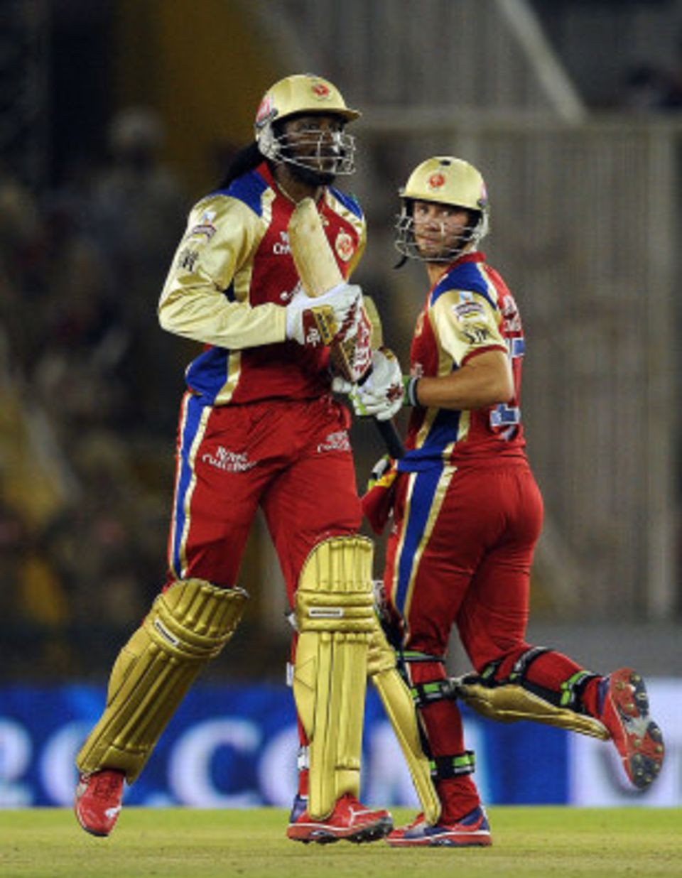 AB de Villiers and Chris Gayle have contributed eight of the nine scores in the top-50 performances for Royal Challengers Bangalore
