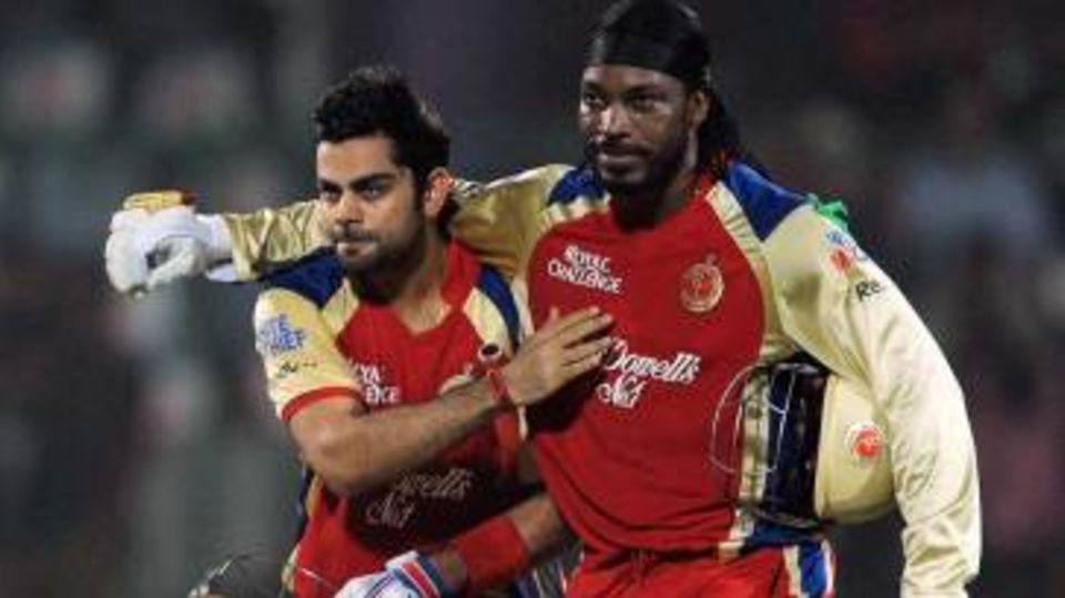 Virat Kohli and Chris Gayle added 204