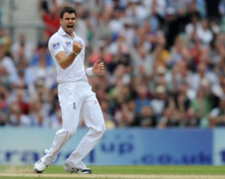 Taking a wicket with his tenth ball was as good as it got for James Anderson at The Oval
