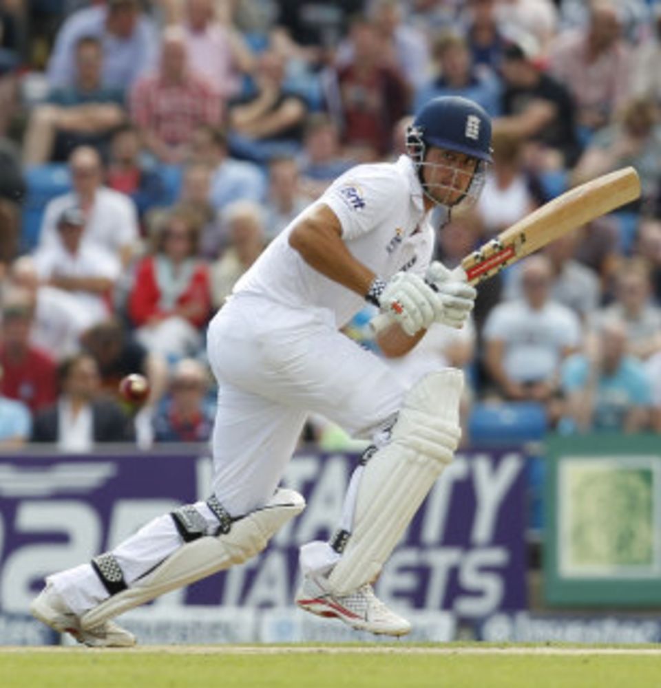 File photo: Alastair Cook scored his third ton in this third Test as captain (ESPNcricinfo is not carrying live pictures due to curbs on media)