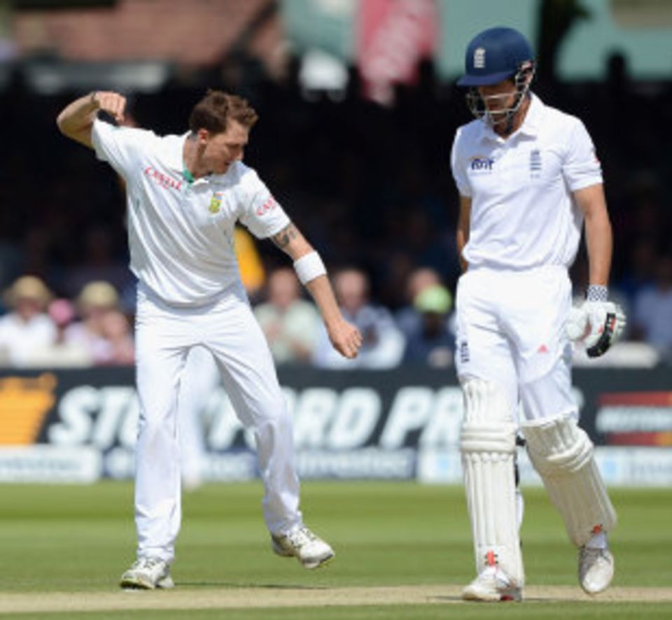 Alastair Cook was left regretting a poor shot against Dale Steyn