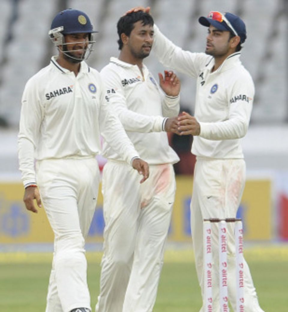 Pragyan Ojha took nine wickets in the first Test but MS Dhoni wants more bounce for his spinners