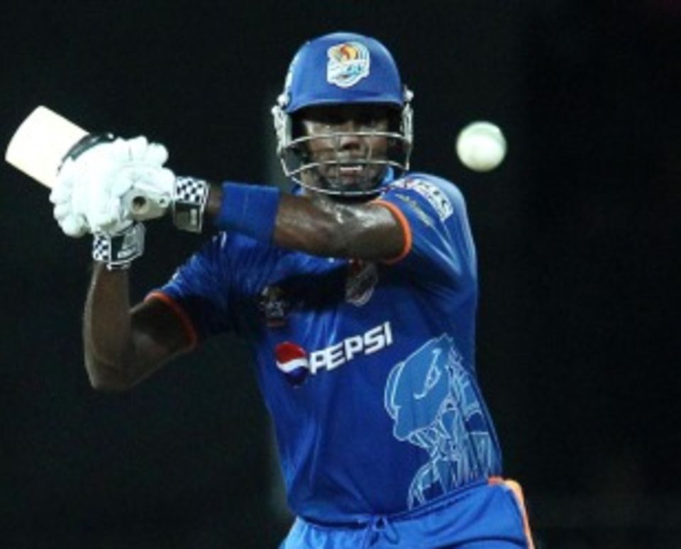 Angelo Mathews during what he later called his best T20 innings, in the SLPL final