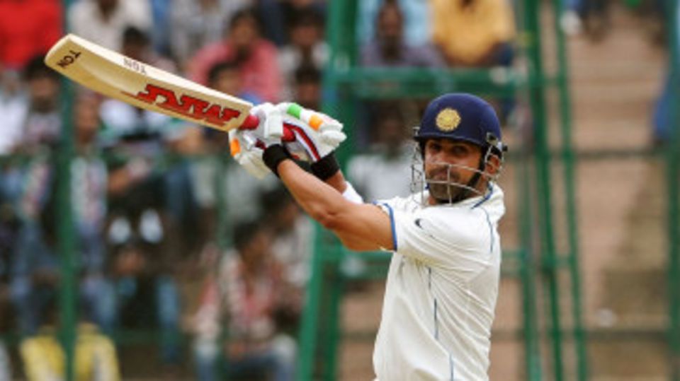 Gautam Gambhir cuts during his cameo