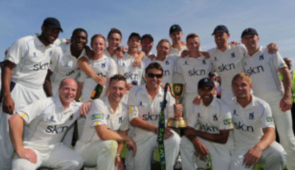 Warwickshire won the County Championship with a round of the season to go