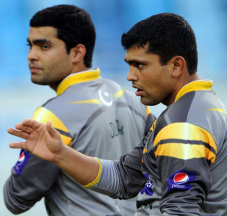 Umar and Kamran (right) Akmal: talented batsmen-keepers