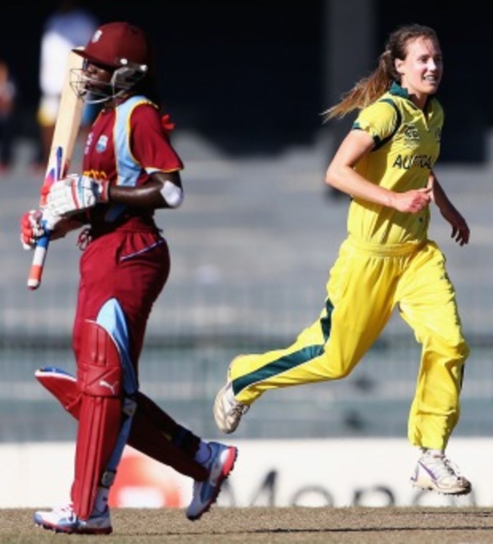 Ellyse Perry removed two of West Indies' best players in the chase
