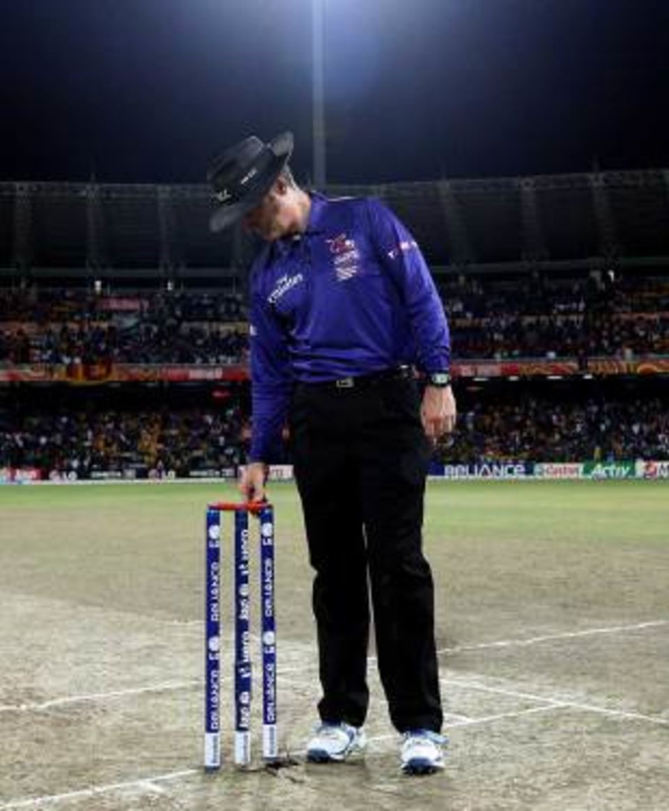 One last time: Taufel in his final international, the World Twenty20 final in October