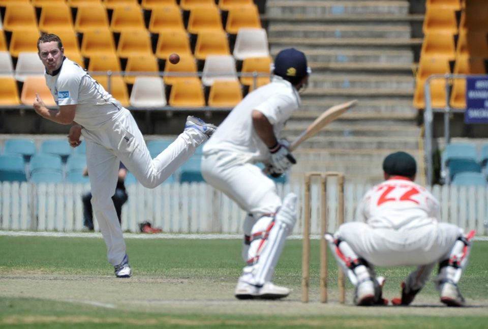 Left-armer Jon Holland, the star of the Sheffield Shield final, could strike big in Galle