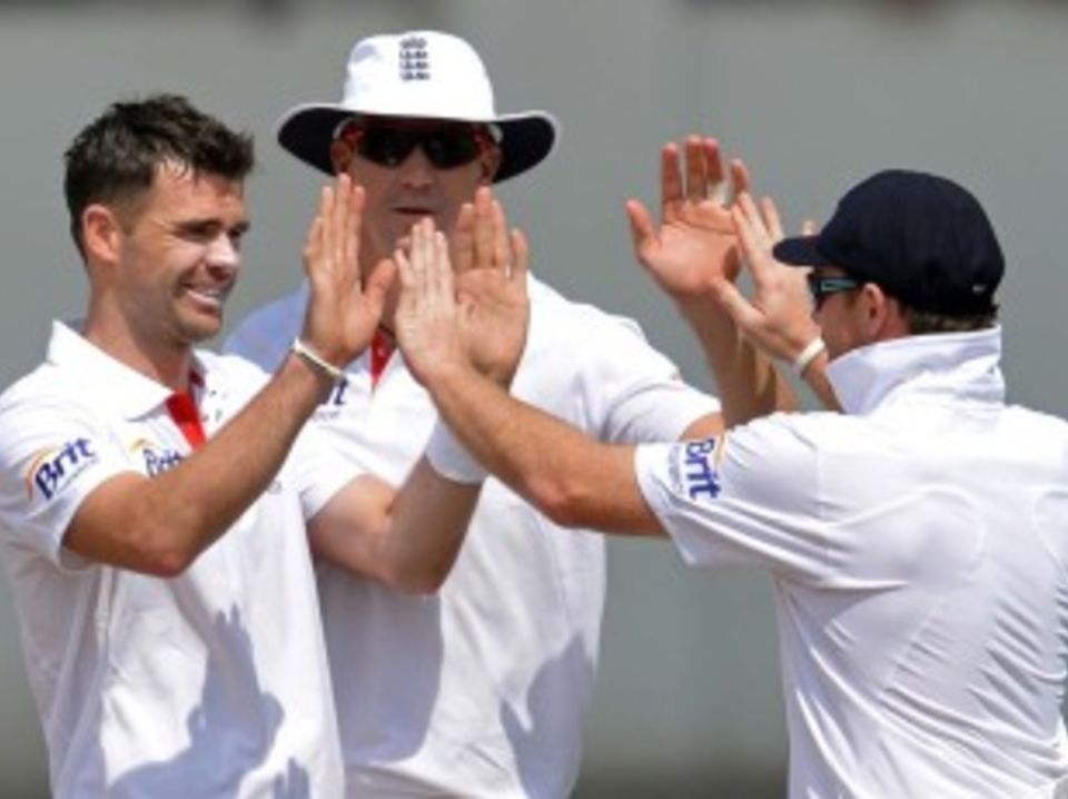 James Anderson picked up two early wickets in the second innings