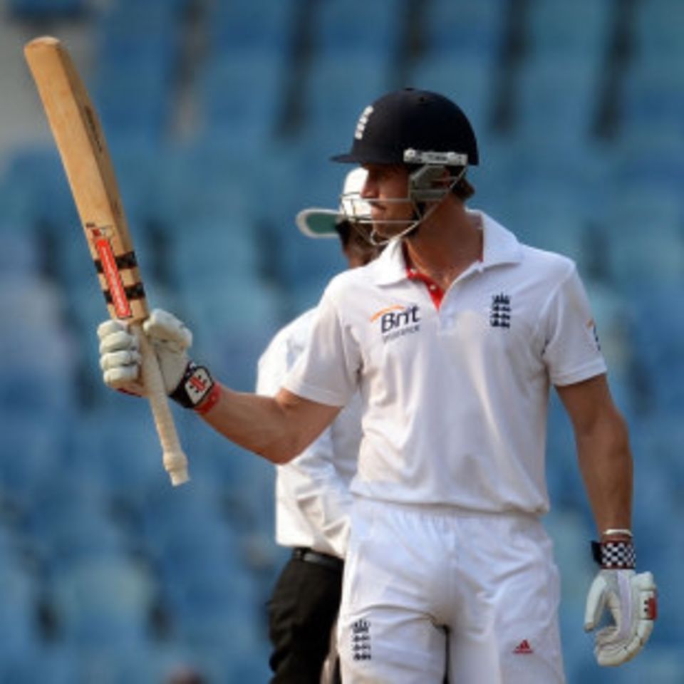 Nick Compton did his chances of selection for the first Test no harm with a patient half-century