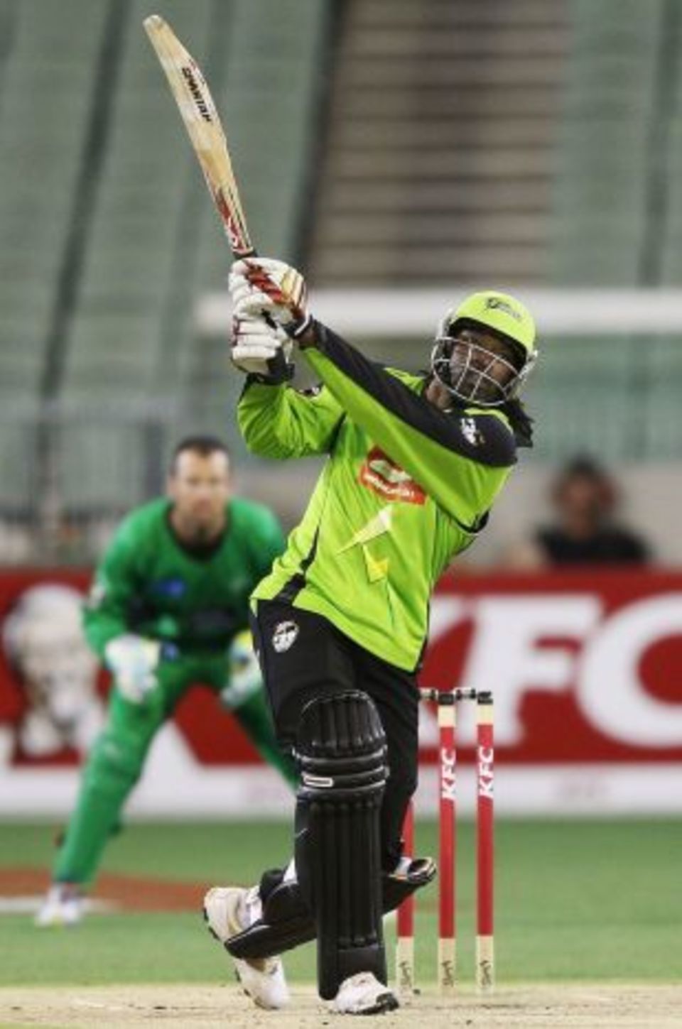 Chris Gayle had a forgettable Big Bash League, but finished with an impressive half-century