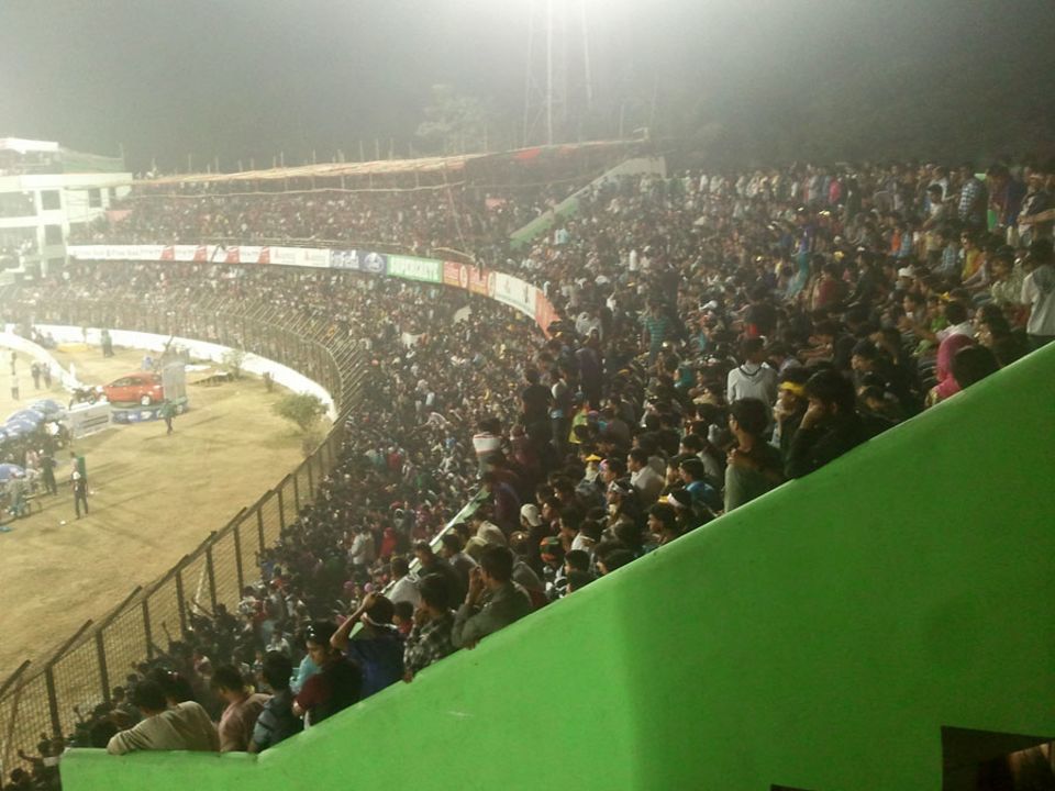 A large crowd had turned out for the tainted Chittagong Kings v Dhaka Gladiators game