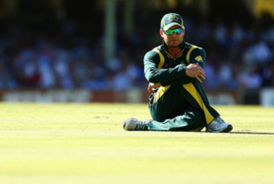 Michael Clarke was in discomfort due to hamstring trouble against West Indies in Sydney