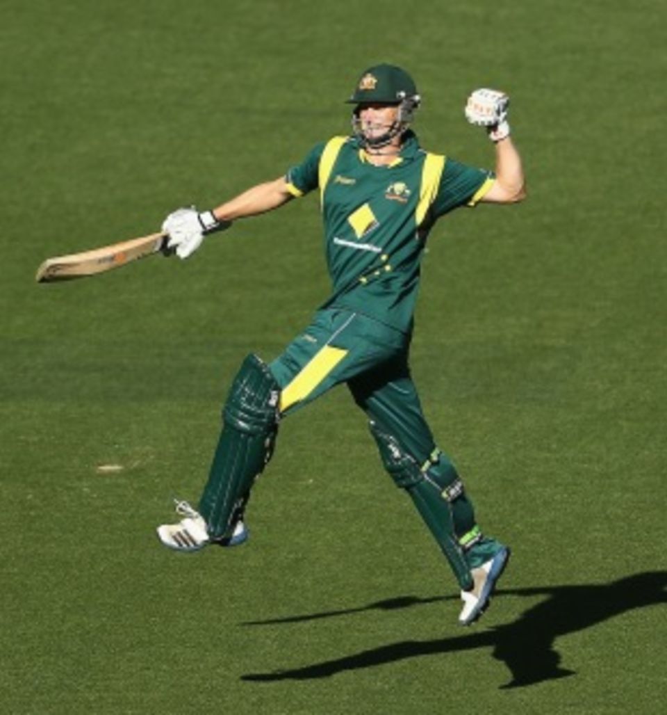 Adam Voges scored his first international century